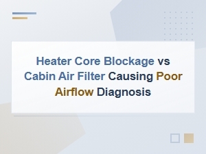 Heater Core Blockage vs Cabin Air Filter: Diagnosing Poor Airflow Issues